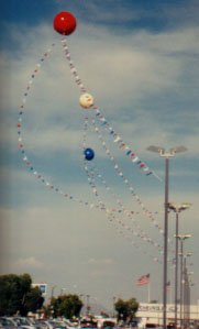 7 feet in diameter helium balloons