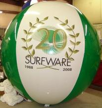 8 ft. advertising balloon with Surfware logo