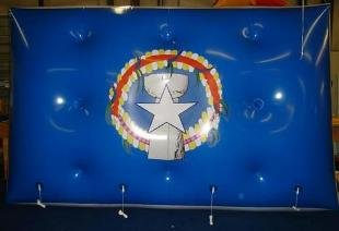 Flag inflatable - custom helium balloon - custom flag shape helium balloon