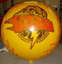 Helium balloon - 7 ft. advertising balloon with Storm logo
