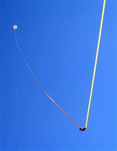 Space Elevator testing using giant balloons. Space Elevator balloon testing