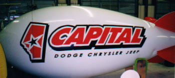 Advertising blimp - Capital Dodge