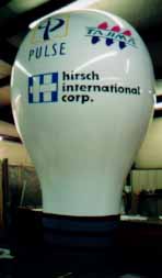 LightBulb-white-helium custom balloon
