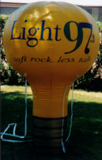 advertising balloon - custom light bulb balloon