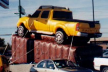 Nissan Frontier  giant cold-air inflatable