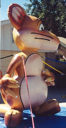 Rat advertising balloon