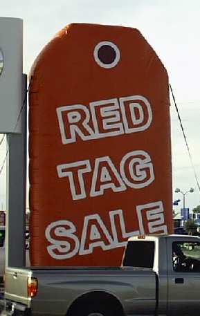 Red Tag Sale Balloon