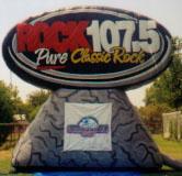 Radio station balloon - custom inflatables