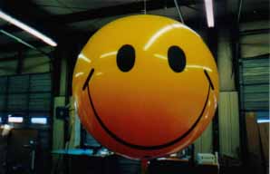 Large advertising balloon with logo. Large Advertising Balloons increase traffic.