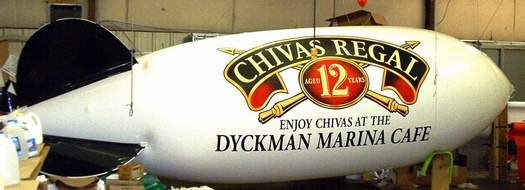 Giant Blimps Work - 25ft. long blimp.