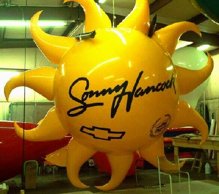custom advertising helium sun balloon