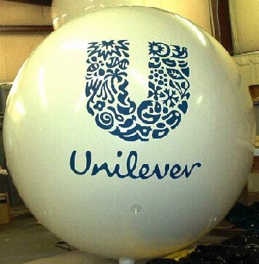Advertising Balloon - helium ball Unilever artwork
