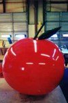 Apple Balloon- 6' helium inflatable