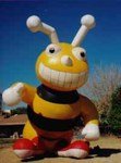 Big Bee! 25' tall cold-air inflatable.