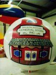 7' helium balloon with complex artwork-Broadcasters General Store