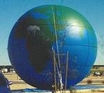Earth inflatables - Giant cold-air globe balloons for sale and rent.