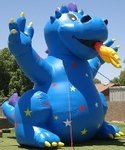 Advertising Inflatables - 25ft. tall Fire Dragon cold-air advertising balloon available for sale and rent. A car dealer favorite!