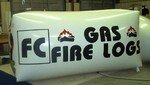 Custom Helium Advertising Inflatables - Fire Logs