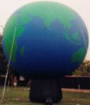 Globe inflatables - Giant cold-air earth balloons for sale and rent.
