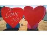 Heart shape balloons - Heart balloons and heart shape cold-air advertising inflatables available for sale and rent.