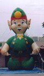 GIANT BALLOONS - Christmas Elf inflatables - giant 25ft. tall Christmas Elf cold-air inflatables available. Great traffic builders for your sale or event.