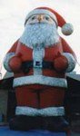 Santa Claus cold-air balloons - 25ft. Santa inflatables available!