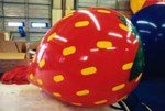 Strawberry - 7' helium inflatable - standard shape - strawberry balloon