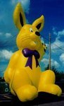 Bunny Balloons - giant rabbit balloons and bunny inflatables for sale and rent.