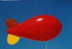 11' red blimp without artwork